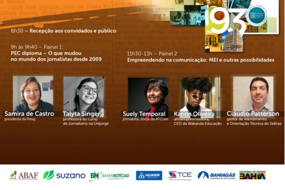 Com patroc&iacute;nio da Bahiag&aacute;s, ABI celebra 93 com programa especial