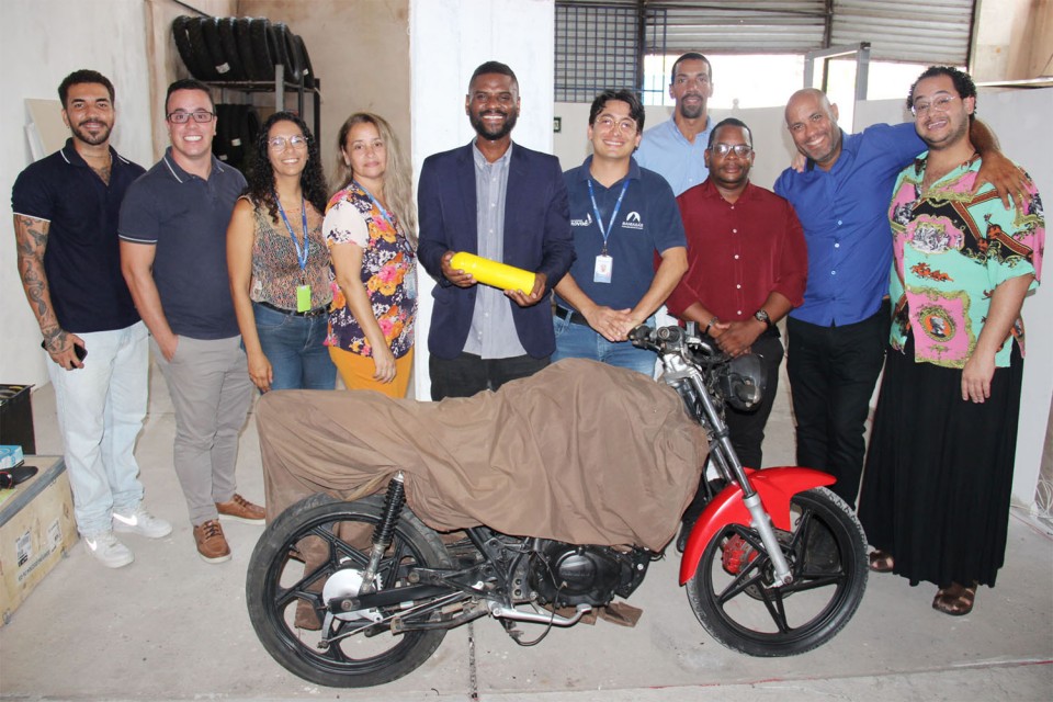 Startup vencedora do desafio Bahiag&aacute;s cria prot&oacute;tipo de kit g&aacute;s para moto