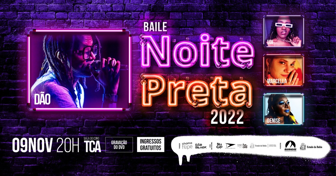 Bahiag&aacute;s patrocina Baile Noite Preta na Sala do Coro do TCA
