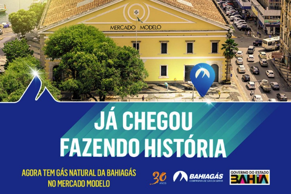 Bahiag&aacute;s estreia campanha publicit&aacute;ria de fornecimento de g&aacute;s natural no Mercado Modelo